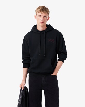 Sudadera con capucha y bordados de la marca