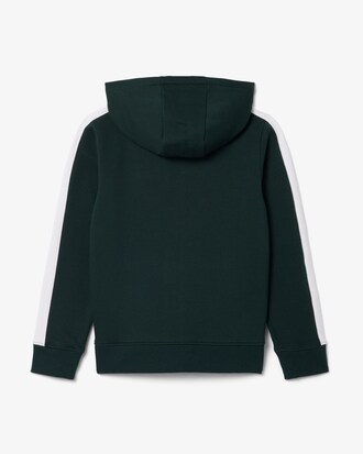 Sudadera con capucha de felpa con cremallera