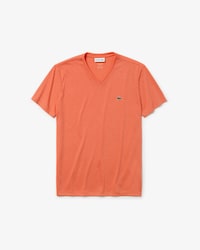 Camiseta de cuello de pico de algod&oacute;n pima ligero
