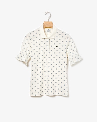 Vestido polo de mujer Lacoste LIVE slim fit con miniestampado de cashmere