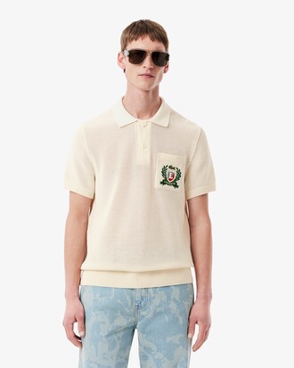 Jersey con cuello polo de fabricación francesa
