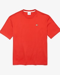 Camiseta de hombre Lacoste LIVE loose fit en algod&oacute;n con cuello redondo