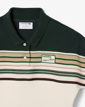 Polo de rayas de corte ajustado fabricado en Francia