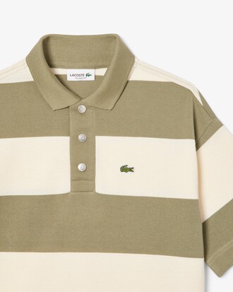 Polo de petit piqué de rayas