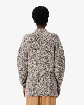 Jersey de cuello alto de lana mercerizada