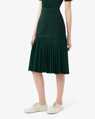 Falda plisada satinada Runway