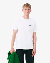 Camiseta loungewear de algod&oacute;n con estampado de cocodrilo