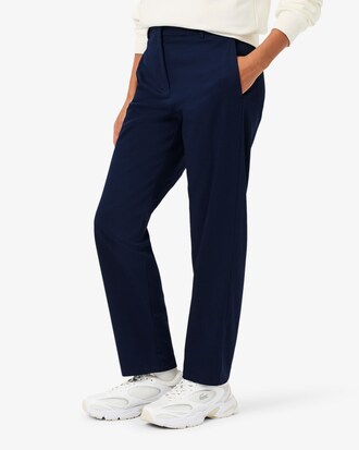Pantal&oacute;n chino de corte recto de tela gabardina de algod&oacute;n