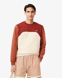 Sudadera de felpa de algodón con bloques de color