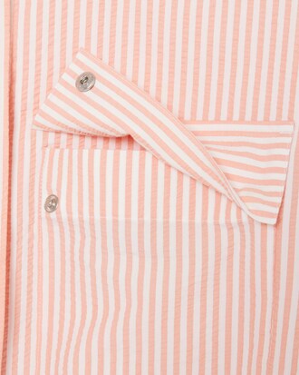 Chaqueta de seersucker de rayas