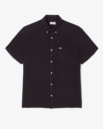 Camisa de lino de manga corta