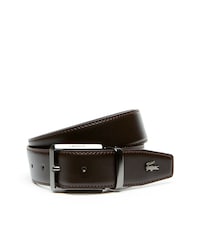 Cintur&oacute;n De Piel Reversible Con Hebilla De Leng&uuml;eta Grabada Lacoste