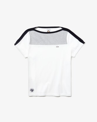 Camiseta de mujer Lacoste SPORT French Open Edition en algodón