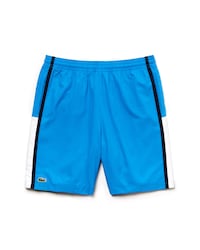 Pantal&oacute;n corto de tenis ligero de rayas con bloques de color