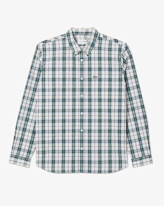 Camisa de corte regular de popel&iacute;n con cuadros escoceses