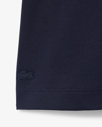Vestido camisero de algod&oacute;n con insignia