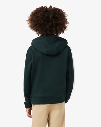 Sudadera con capucha de felpa con cremallera