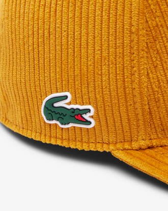 Gorra de golf de pana bordada