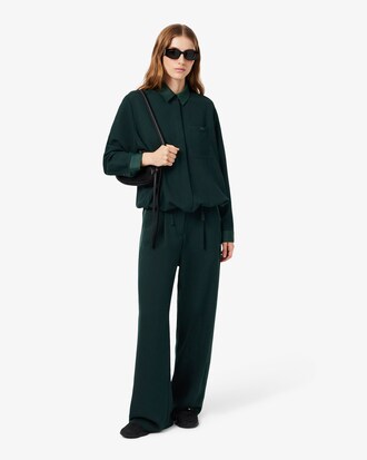 Pantal&oacute;n oversize con tira de sat&eacute;n