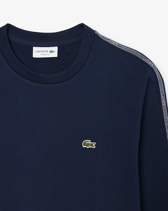 Sudadera de felpa con franja de rayas