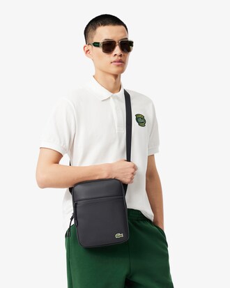 Bolso de mensajero LCST de piqu&eacute; mediano