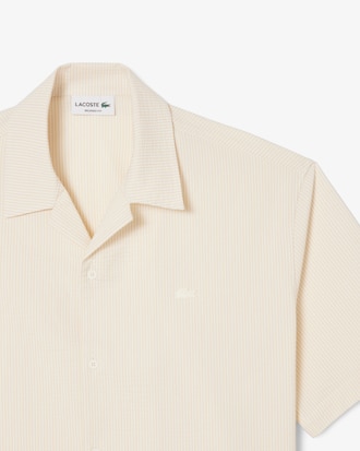 Camisa de corte holgado de seersucker