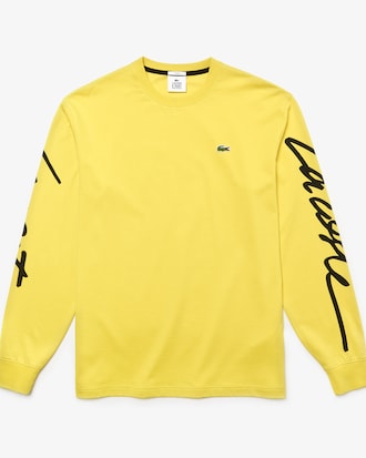 Camiseta unisex Lacoste LIVE con estampado distintivo