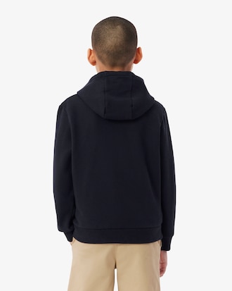 Sudadera con capucha y cremallera con bloques de color