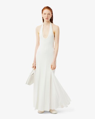 Vestido plisado de canalé Runway