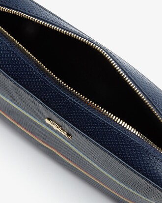 Bolso hombro cuadrado Chantaco piel piqué rayas colores