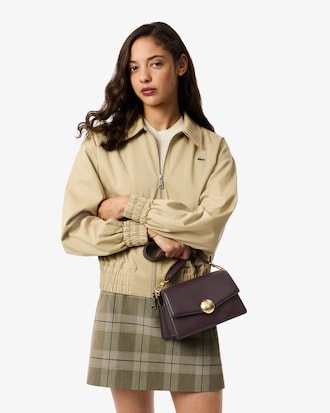 Bolso con solapa de piel Tennis Bliss