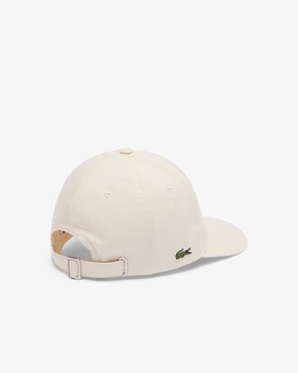 Gorra de tela de gabardina con estampado Lacoste