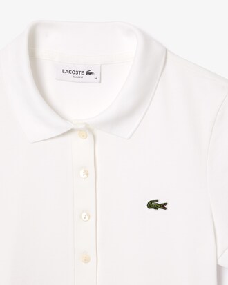 Polo de corte ajustado L.12.D de algodón elástico