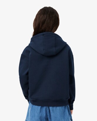 Sudadera con capucha de felpa con insignia