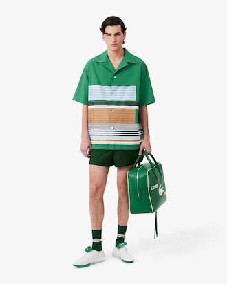 Camisa de rayas de corte holgado Runway