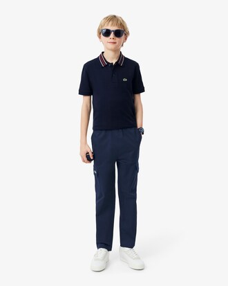 Pantal&oacute;n cargo de sarga de algod&oacute;n