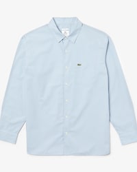 Camisa unisex Lacoste LIVE boxy fit en popel&iacute;n de algod&oacute;n