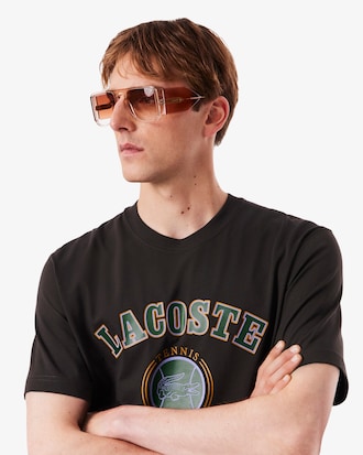 Camiseta de algodón estampada