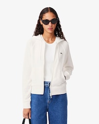 Sudadera con capucha y cremallera de felpa
