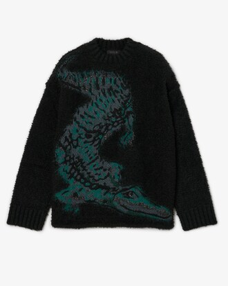 Jersey con cocodrilo de jacquard Runway