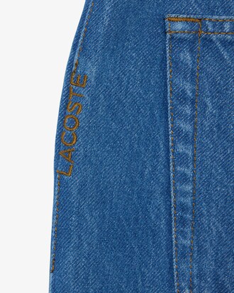 Denim de corte ancho y pernera Barrel Runway