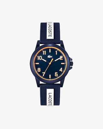 Reloj Rider azul con tres manecillas y correa de silicona