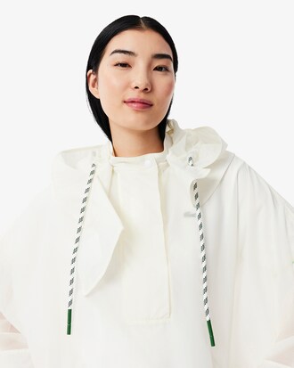 Poncho con capucha amovible oversized