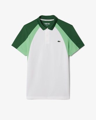 Polo deportivo con estampado y bloques de color