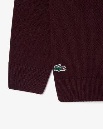 Wool Blend Crew Neck Tennis Heritage Sweater