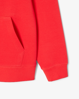 Sudadera con capucha de corte holgado de piqué
