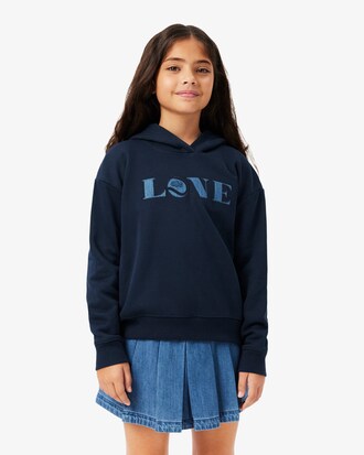 Sudadera con capucha de felpa con insignia