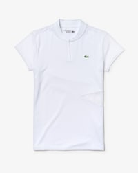Polo de mujer Lacoste SPORT Tennis en dos materiales transpirables con aberturas y cuello de pico