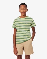 Camiseta de algod&oacute;n de rayas