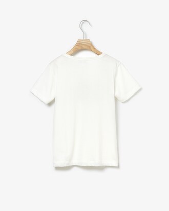 Camiseta De Punto Con Cuello Redondo Para Niño Con Las Letras De La Marca Impresas